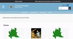 Desktop Screenshot of comune.fombio.lo.it