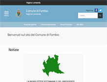 Tablet Screenshot of comune.fombio.lo.it